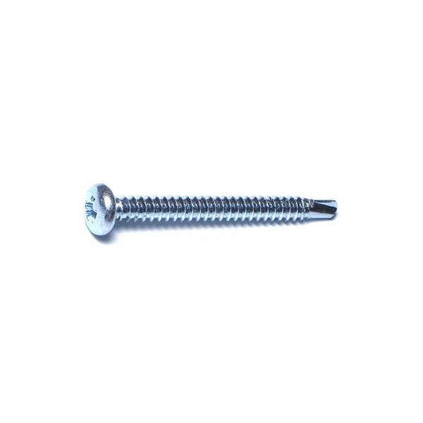 Buildright Self-Drilling Screw, #10 x 2 in, Zinc Plated Steel Pan Head Phillips Drive, 405 PK 50282 - main
